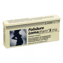 FOLSÄURE LOMAPHARM 5 mg-os tabletta, 20 db