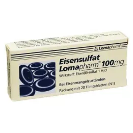 EISENSULFAT Lomapharm 100 mg filmtabletta, 20 db