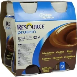 RESOURCE Fehérje csokoládé új recept folyadék, 4x200 ml