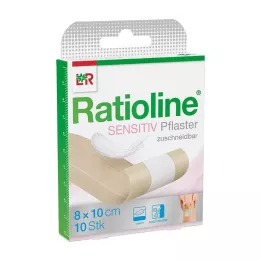 RATIOLINE érzékeny sebkötöző 8 cmx1 m, 1 db