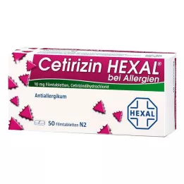 CETIRIZIN HEXAL Allergiás filmtabletta, 50 db