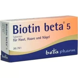 BIOTIN BETA 5 tabletta, 20 db