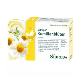 SIDROGA Kamillavirág teafilteres zacskók, 20X1,5 g