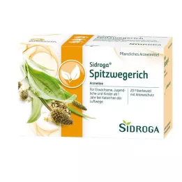 SIDROGA Ribwort útifű teafilter tasakok, 20X1,4 g