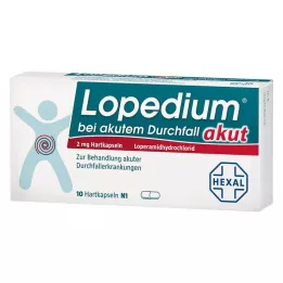 LOPEDIUM akut akut hasmenésre kemény kapszula, 10 db