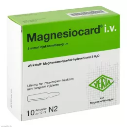 MAGNESIOCARD i.v. Injekciós oldat, 10X10 ml