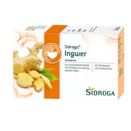 SIDROGA Gyömbéres teafilter tasakok, 20X0,75 g