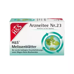 H&amp;S Citromfűlevél szűrőzsák, 20X1,5 g