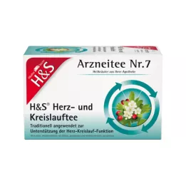 H&amp;S Szívkeringést biztosító teafilter tasakok, 20X2,0 g