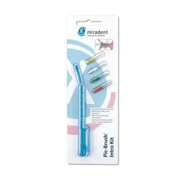 MIRADENT Interd.Pic-Brush Intro Kit 1H+4B.tra.blue, 1 db