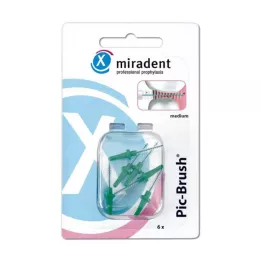 MIRADENT Interd.Pic-Brush cserekefe középzöld, 6 db