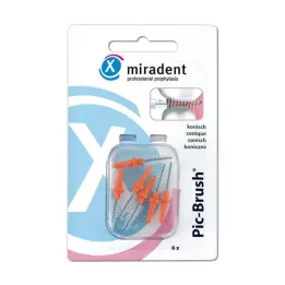 MIRADENT Interd.Pic-Brush cserekefe kúpos narancssárga, 6 db