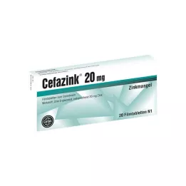 CEFAZINK 20 mg-os filmtabletta, 20 db