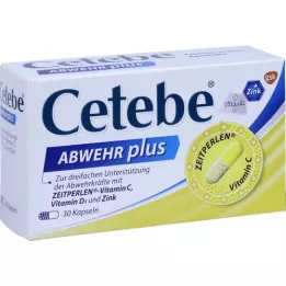 CETEBE ABWEHR plusz C -vitamin+D3 -vitamin+Zink Kaps., 30 db