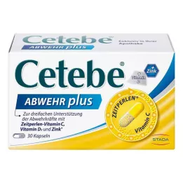 CETEBE ABWEHR plusz C-vitamin+D3-vitamin+cink kupak, 30 db