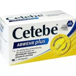 CETEBE ABWEHR plusz C -vitamin+D3 -vitamin+Zink Kaps., 60 db