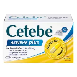 CETEBE ABWEHR plusz C-vitamin+D3-vitamin+cink kupak, 60 db