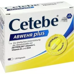 CETEBE ABWEHR plusz C -vitamin+D3 -vitamin+Zink KAPS., 120 db