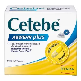 CETEBE ABWEHR plusz C-vitamin+D3-vitamin+cink Caps., 120 db