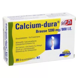 CALCIUM DURA Vit D3 pezsgő 1200 mg/800 I.E., 20 db