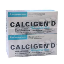 CALCIGEN D 600 mg/400 I.E. rágótabletta, 200 db