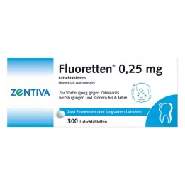 FLUORETTEN 0,25 mg-os tabletta, 300 db
