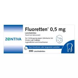 FLUORETTEN 0,5 mg-os tabletta, 300 db