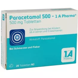 PARACETAMOL 500-1A Pharma tabletták, 20 db