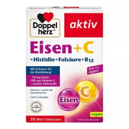 DOPPELHERZ Vas+Vit.C+L-Hisztidin tabletta, 30 db