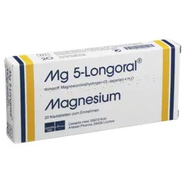 MG 5 LONGORAL rágótabletta, 20 db