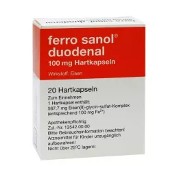 FERRO SANOL nyombél kemény kapszula msr bevonatos pelletekkel, 20 db