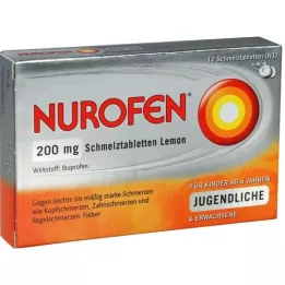 NUROFEN 200 mg olvasztó tabletták citrom, 12 db