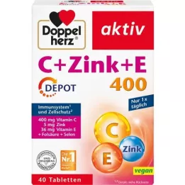 DOPPELHERZ C+Zink+E Depot tabletták, 40 db