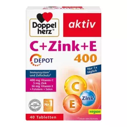 DOPPELHERZ C+Cink+E Depot tabletta, 40 db