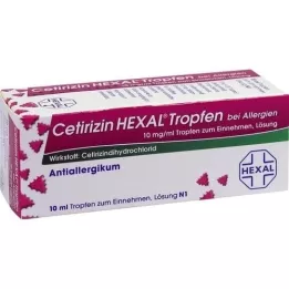 CETIRIZIN HEXAL Allergia cseppje, 10 ml