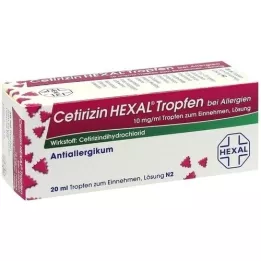 CETIRIZIN HEXAL Allergiák cseppje, 20 ml
