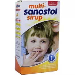 MULTI SANOSTOL Sirup hozzáadott cukor nélkül, 260 g