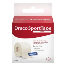 Dracotape kötszer 10mx5cm fehér, 1 db