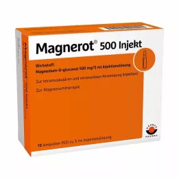 MAGNEROT 500 injekciós ampulla, 10X5 ml