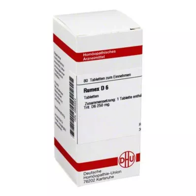 RUMEX D 6 tabletta, 80 db