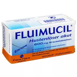 FLUIMUCIL Köhögéscsillapító Acute 600 pezsgőtabletta, 10 db