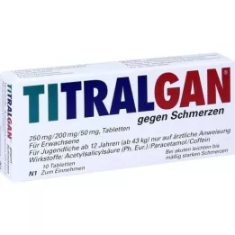 TITRALGAN Tabletták a fájdalomhoz, 10 db