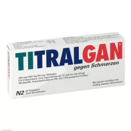 TITRALGAN Fájdalomcsillapító tabletta, 20 db