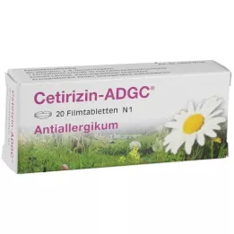 CETIRIZIN ADGC Film -bevonatú tabletták, 20 db