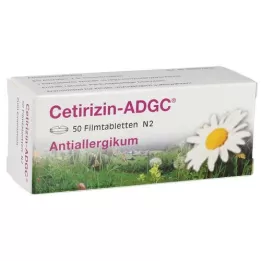 CETIRIZIN ADGC Film -bevonatú tabletták, 50 db