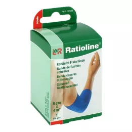 RATIOLINE akut rögzítő kötszer összetartó 8 cmx4 m kék, 1 db