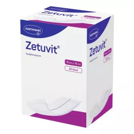ZETUVIT Nedvszívó borogatás steril 10x10 cm, 25 db
