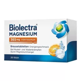 BIOLECTRA Magnézium 365 mg fortissimum Narancs, 20 db