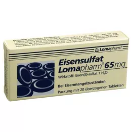 EISENSULFAT Lomapharm 65 mg bevont tabletta, 20 db