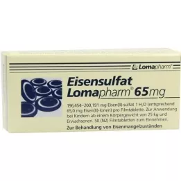 EISENSULFAT Lomapharm 65 mg fedett lap., 50 db